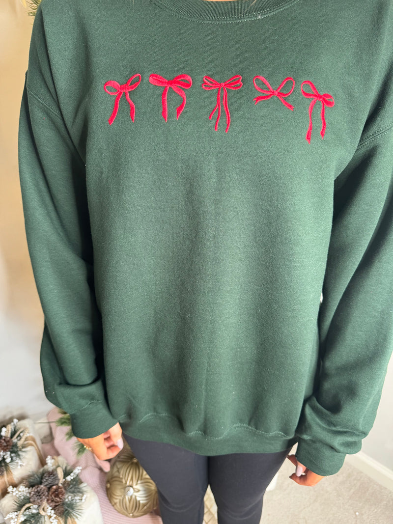 Green Bow Sweatshirt