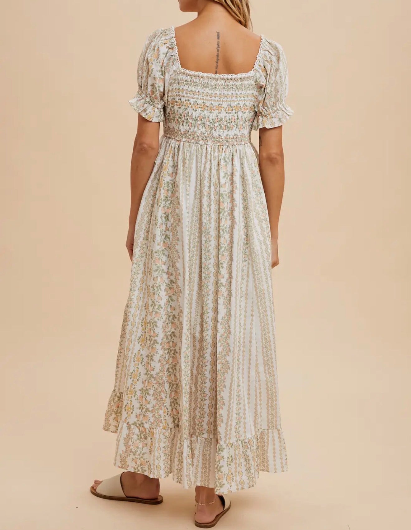 Floral Cotton Maxi Dress