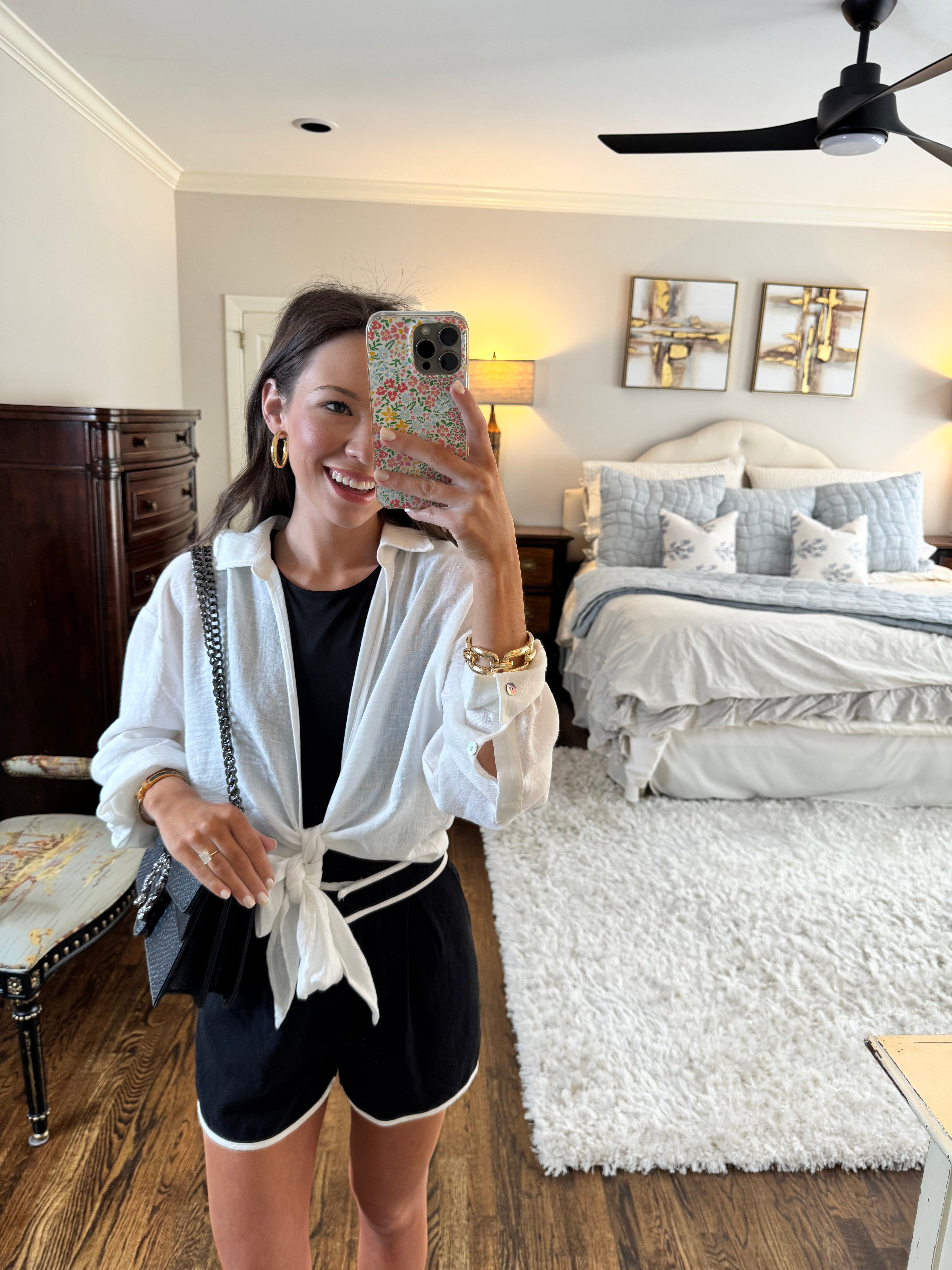 White Linen Cardigan