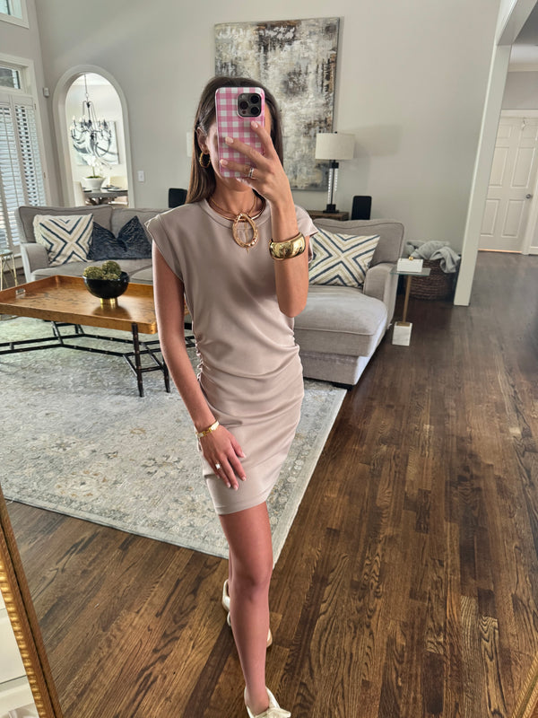 Mocha Ribbed Active Dress