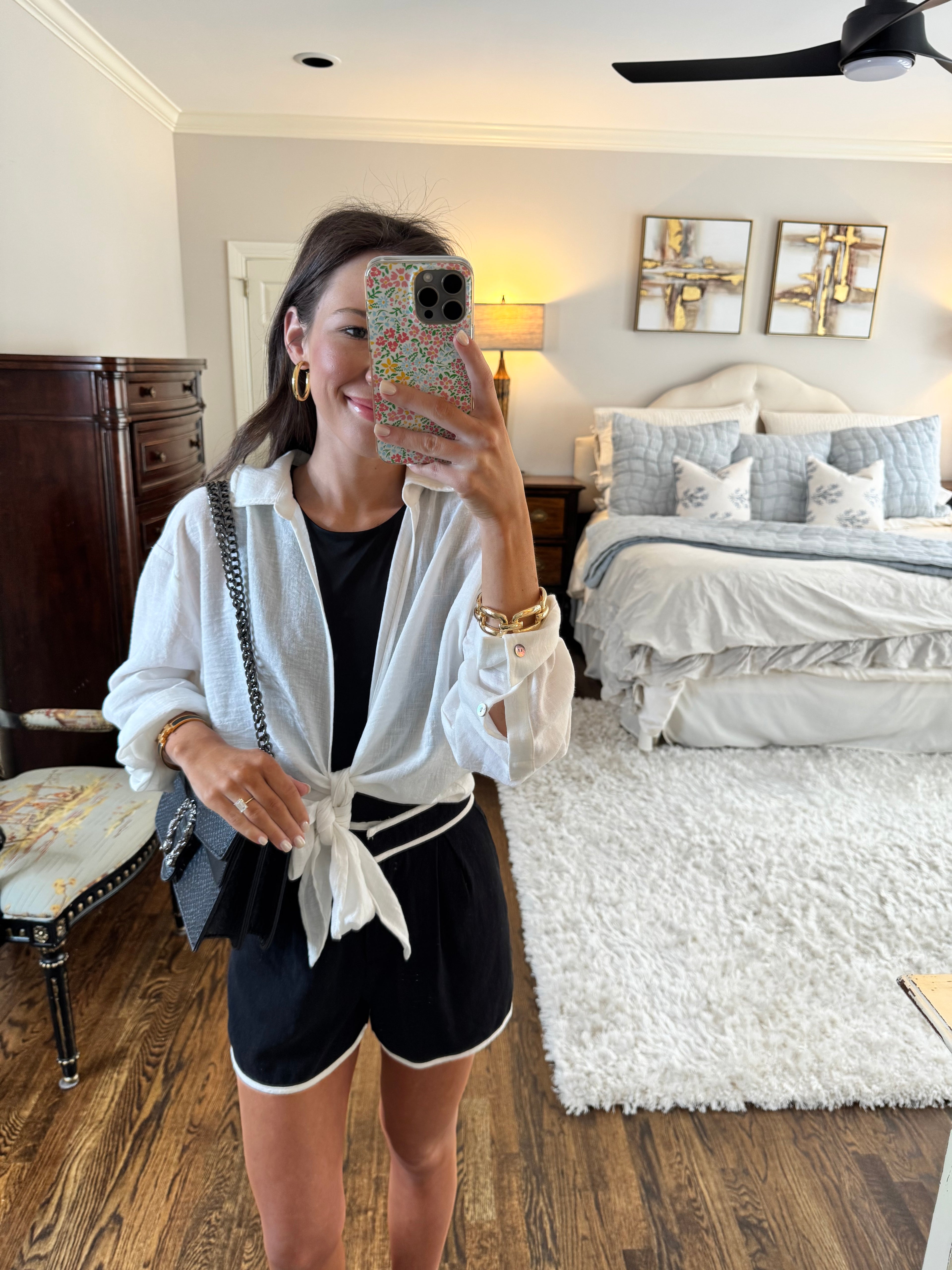 White Linen Cardigan
