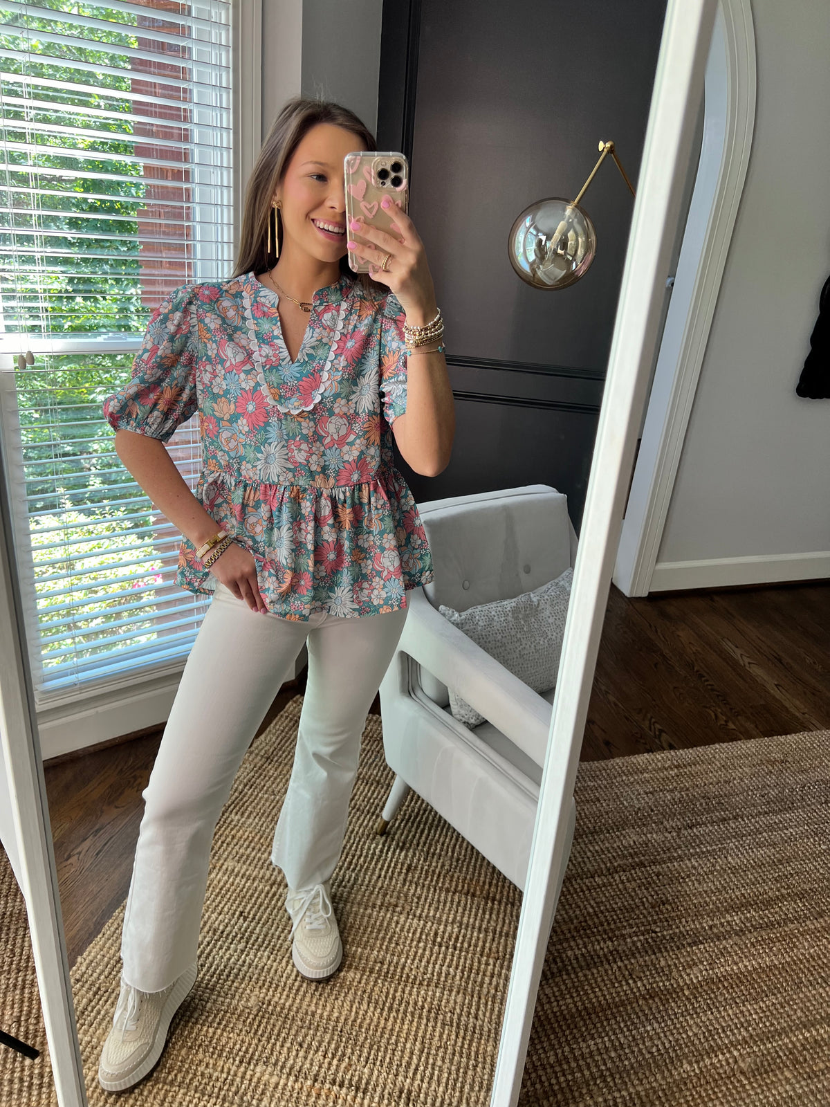 Rachel Floral Top ( Final sale)