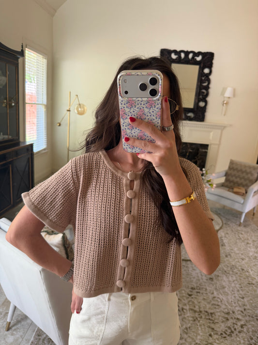 Crochet Button Down Top