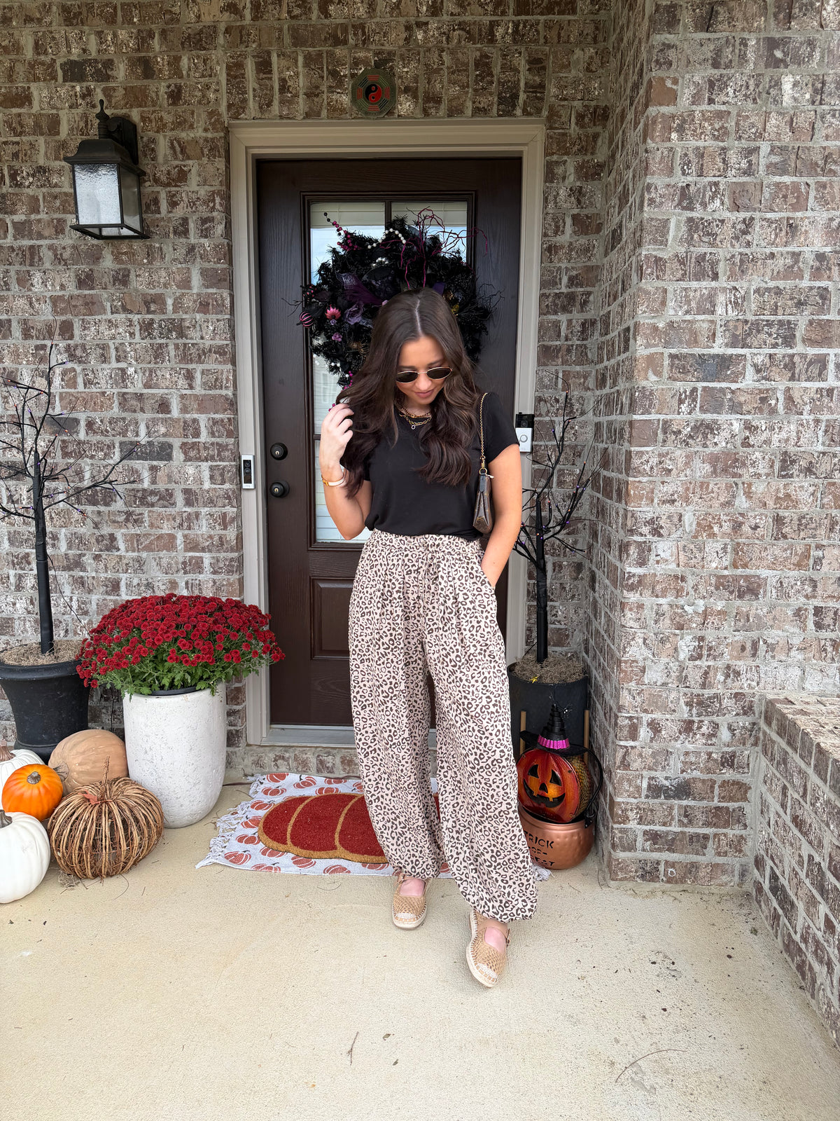 Leopard Joggers