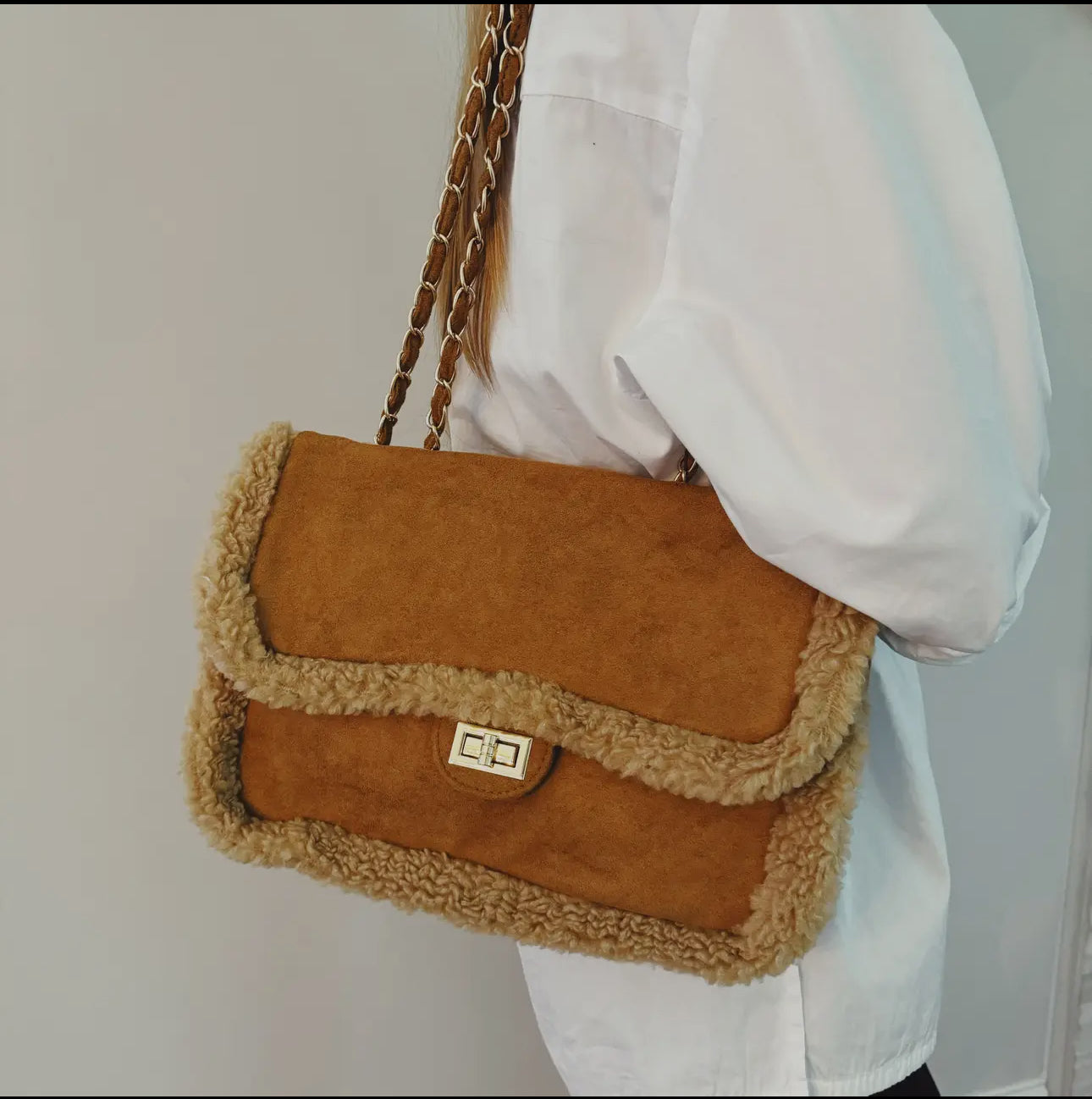 Brown Sherpa Purse