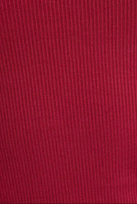 Burgundy Ribbed Tank