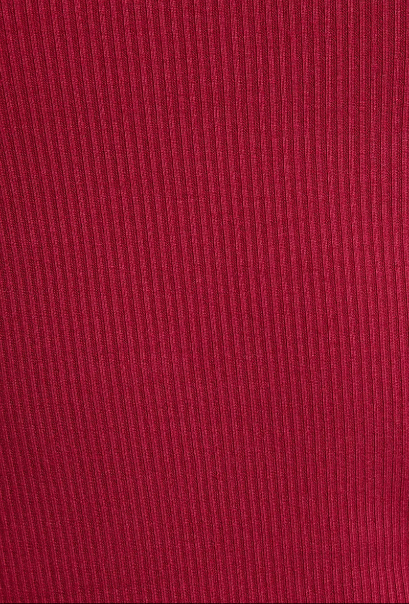 Burgundy Ribbed Tank