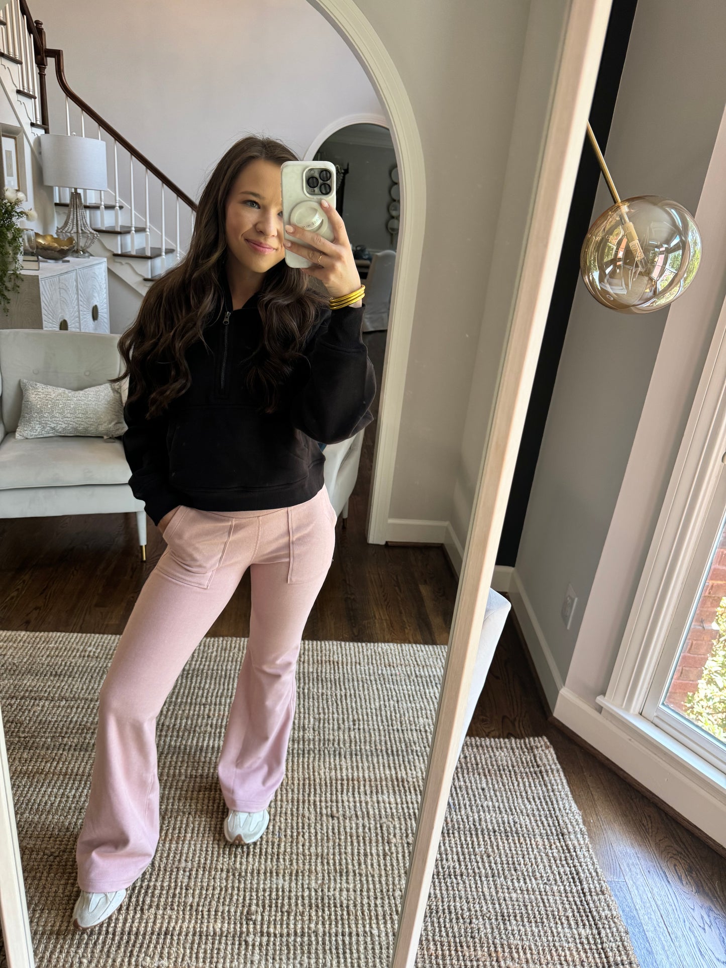 Pink Fleece Lined Pants