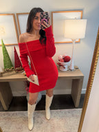 Red Sweater Dress