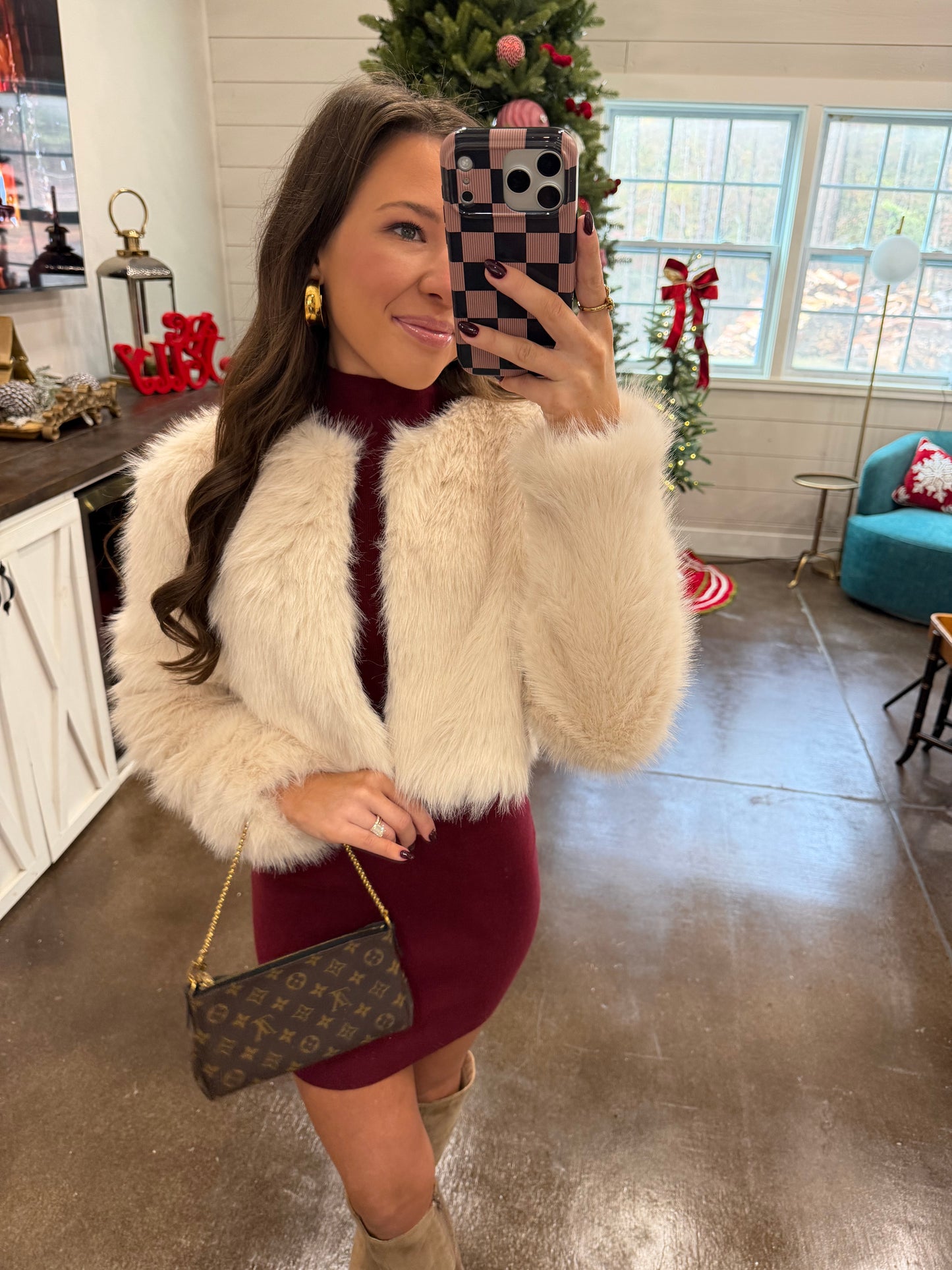 White Sherpa Coat