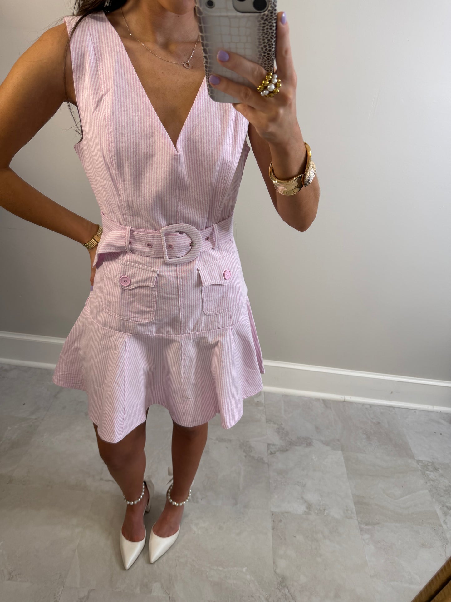 Pink Strip Dress