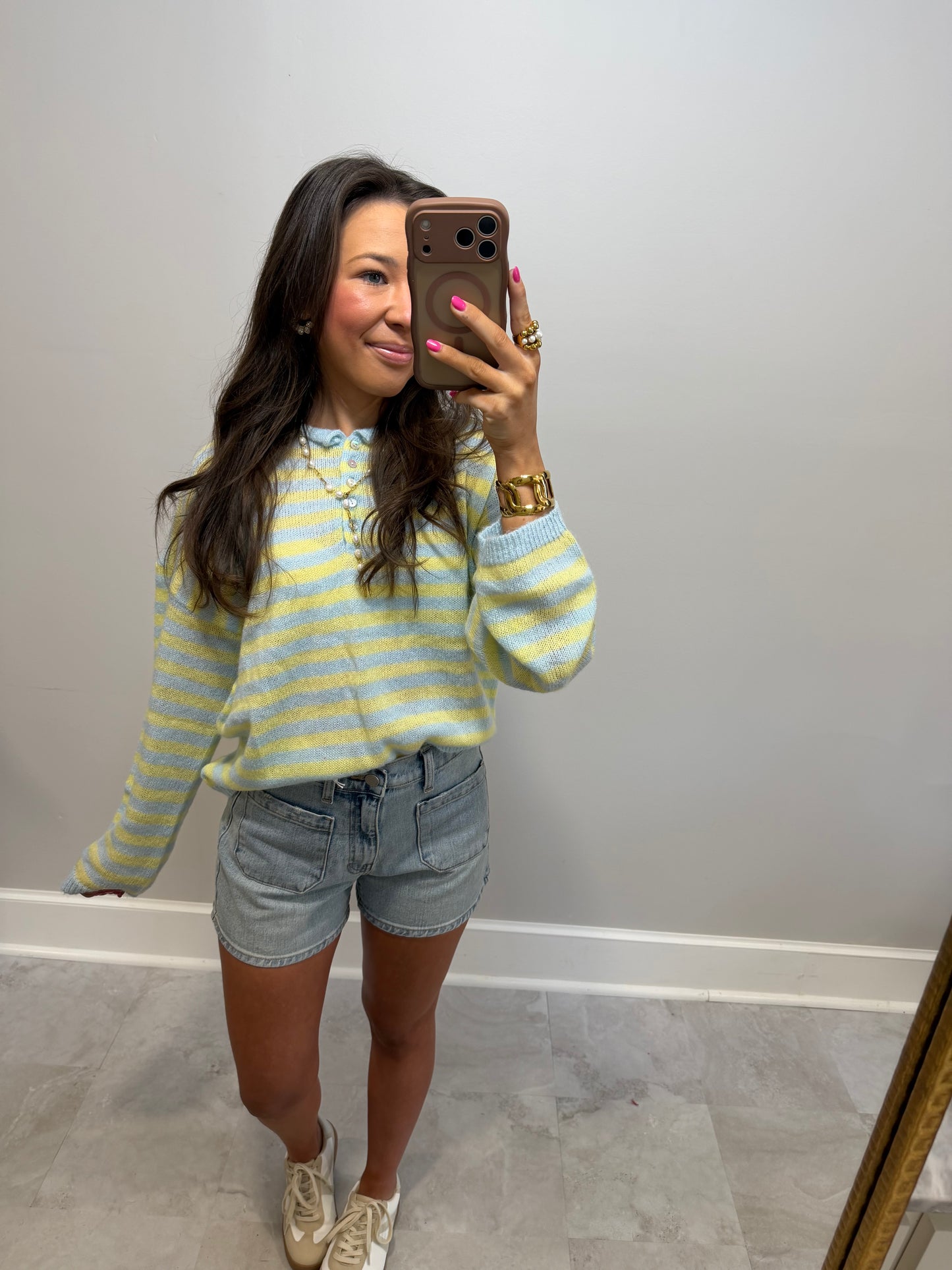 Millie Spring Button Down Sweater