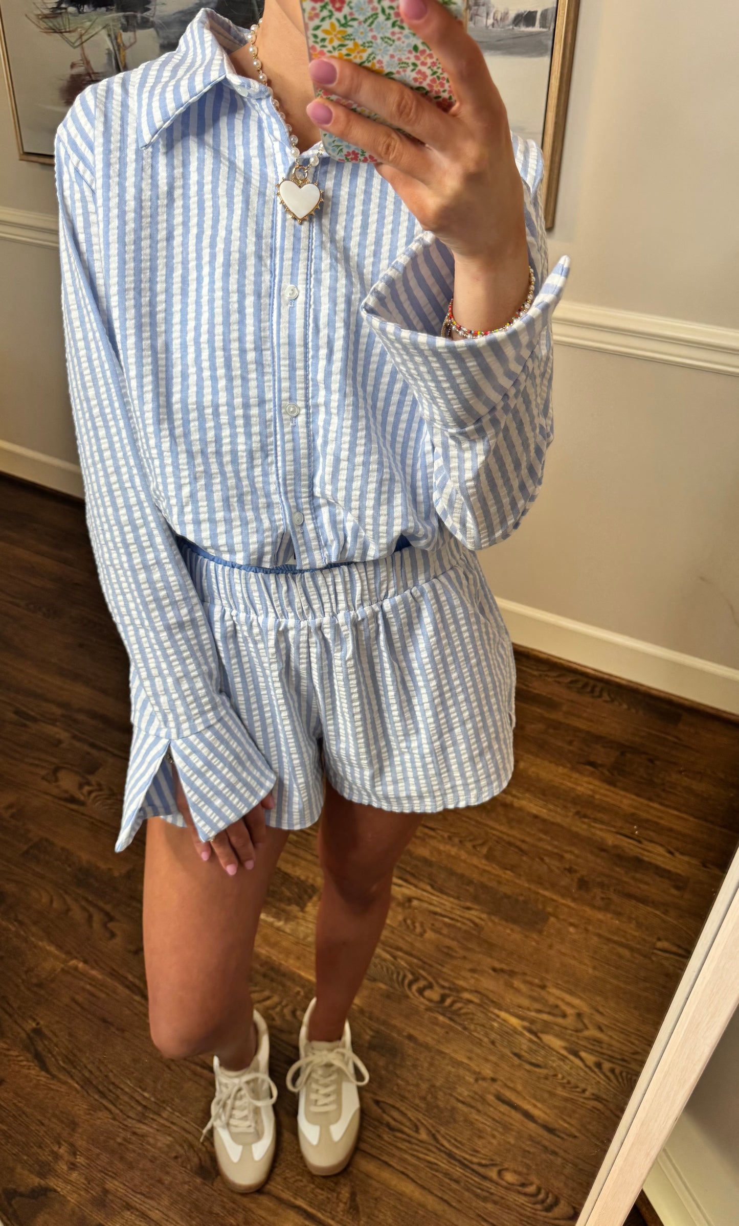 Blue Striped Set