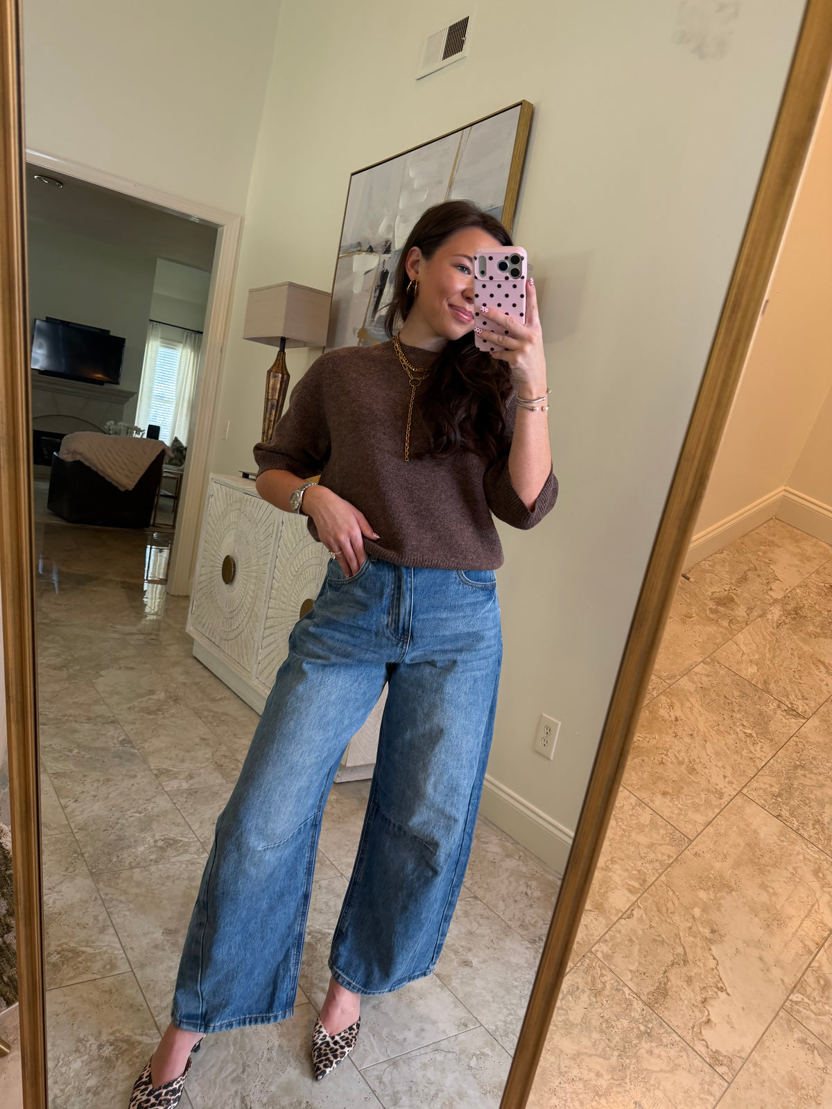 Mocha Morgan Top
