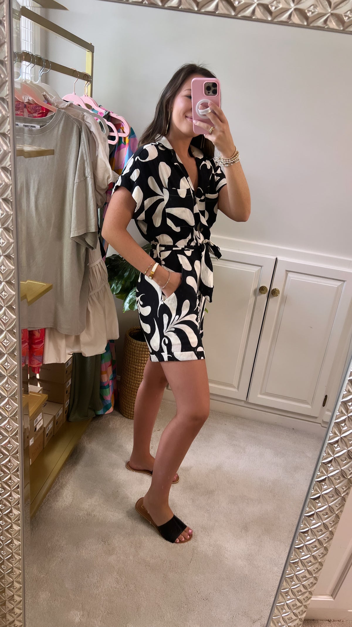 Hasiley Black & White Romper (Final Sale)