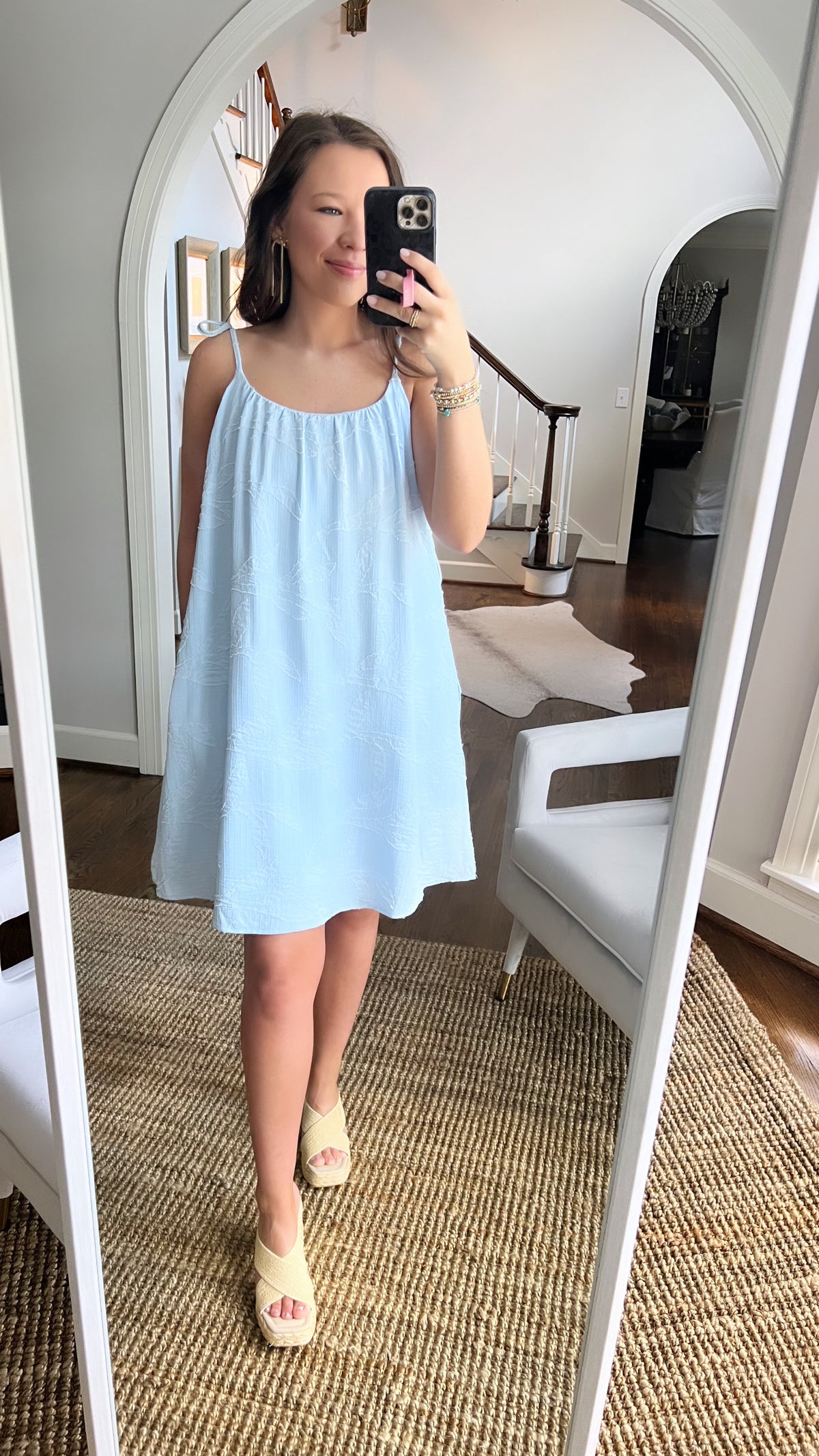 Ivy Blue Tie Dress ( final sale)