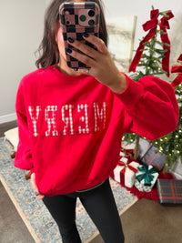 Merry Gingham Sweatshirt