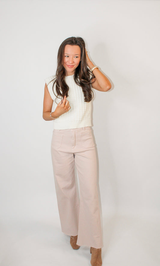 Blush Flare Jeans