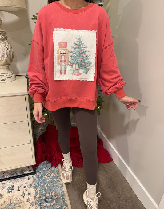 Red Nutcracker Top