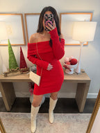 Red Sweater Dress