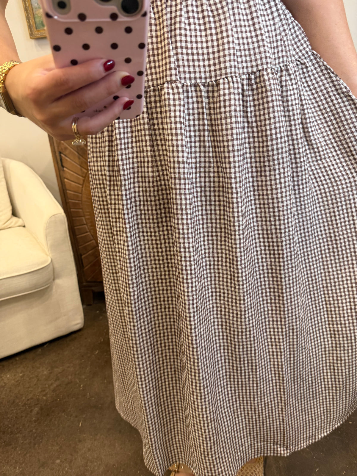 Country Charm Gingham Dress