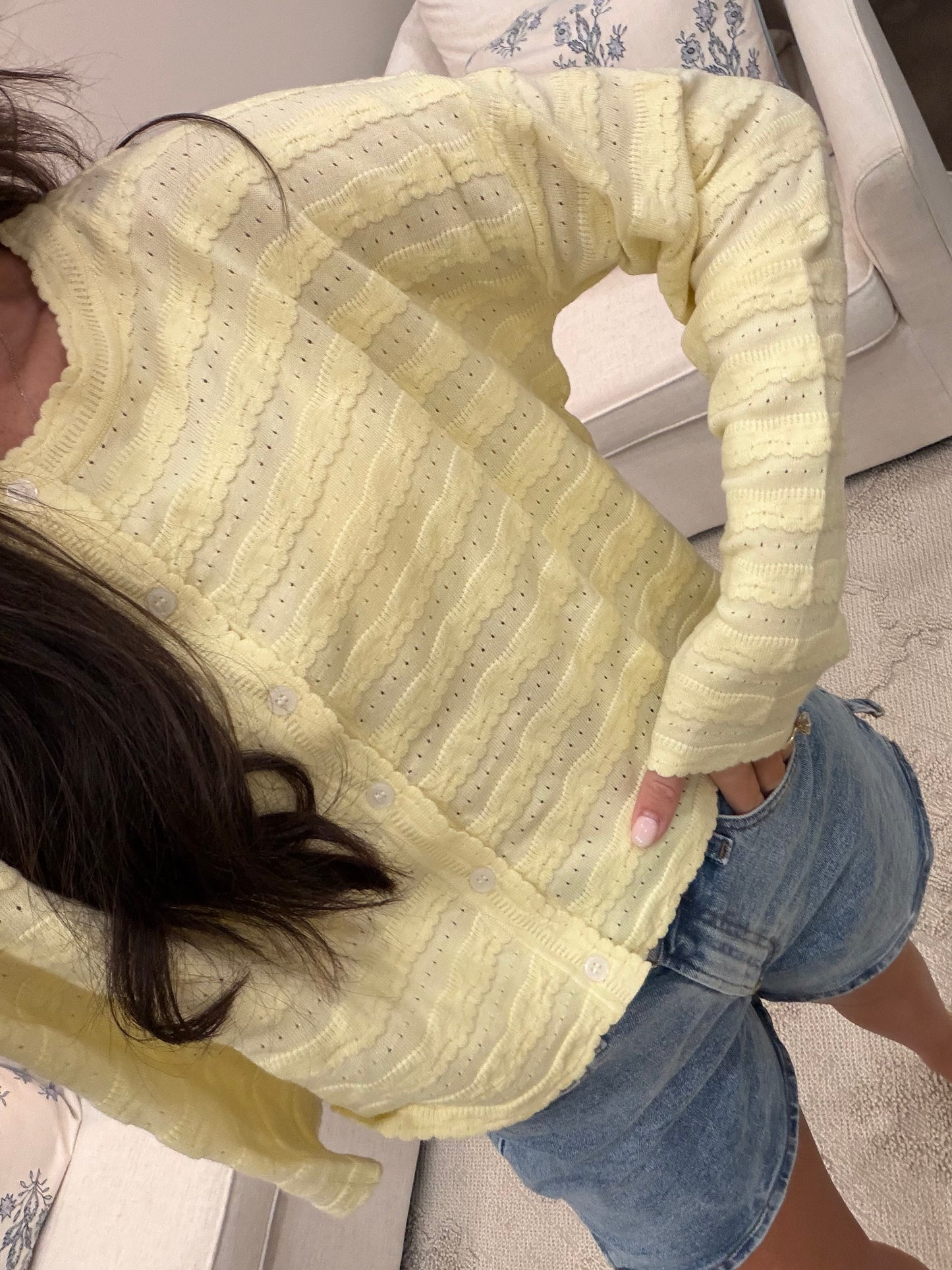 Butter Yellow Cardigan
