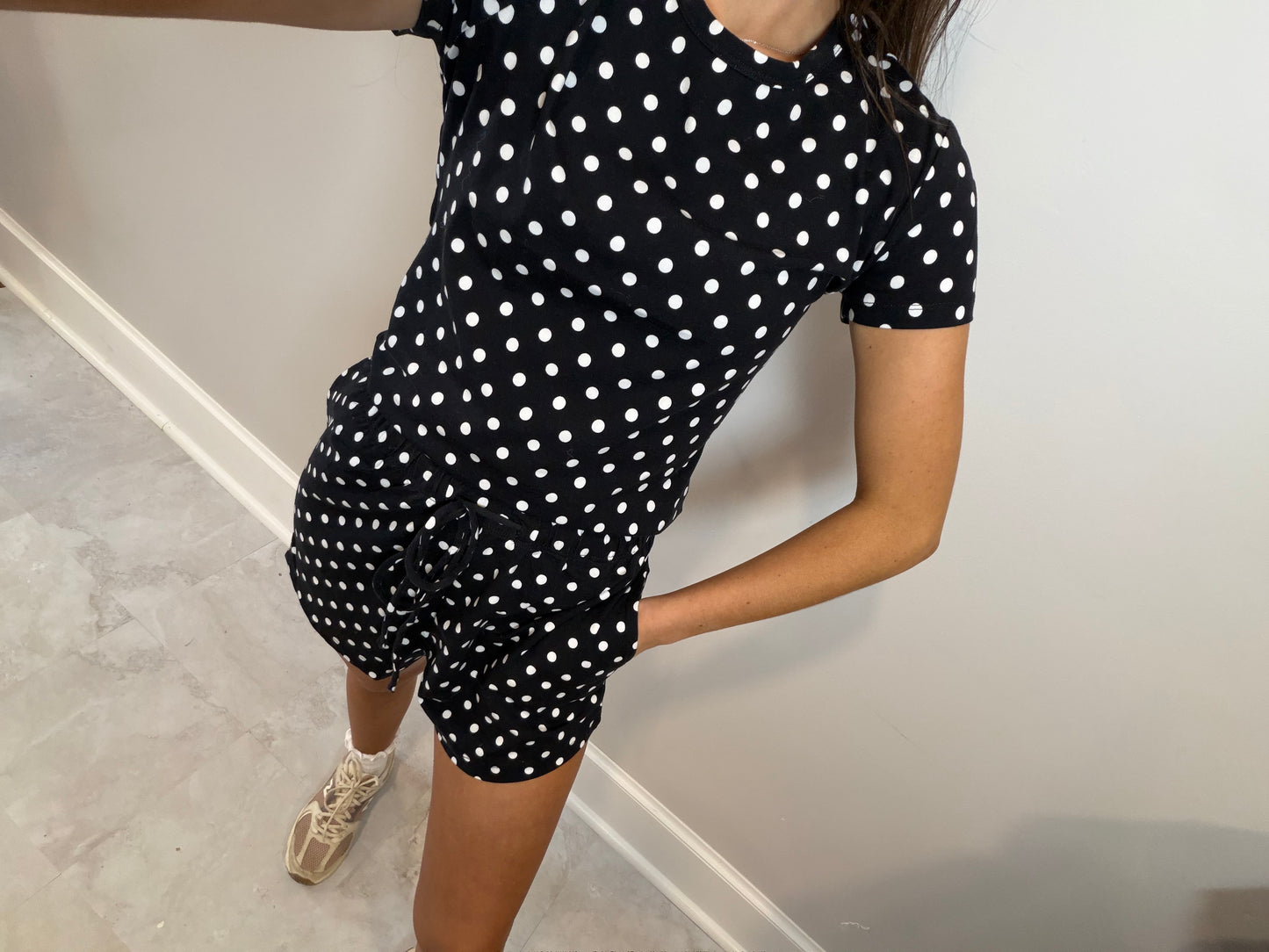 Black Polka Dot Set