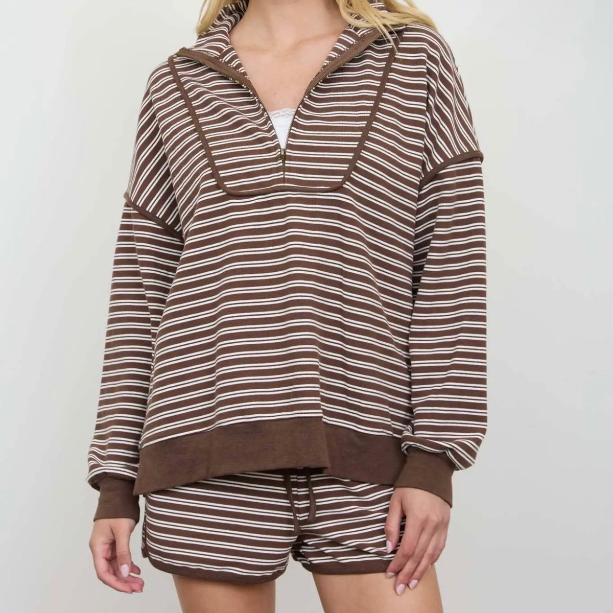 Striped Mocha set