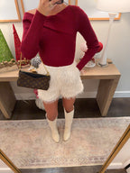 White Holiday Shorts