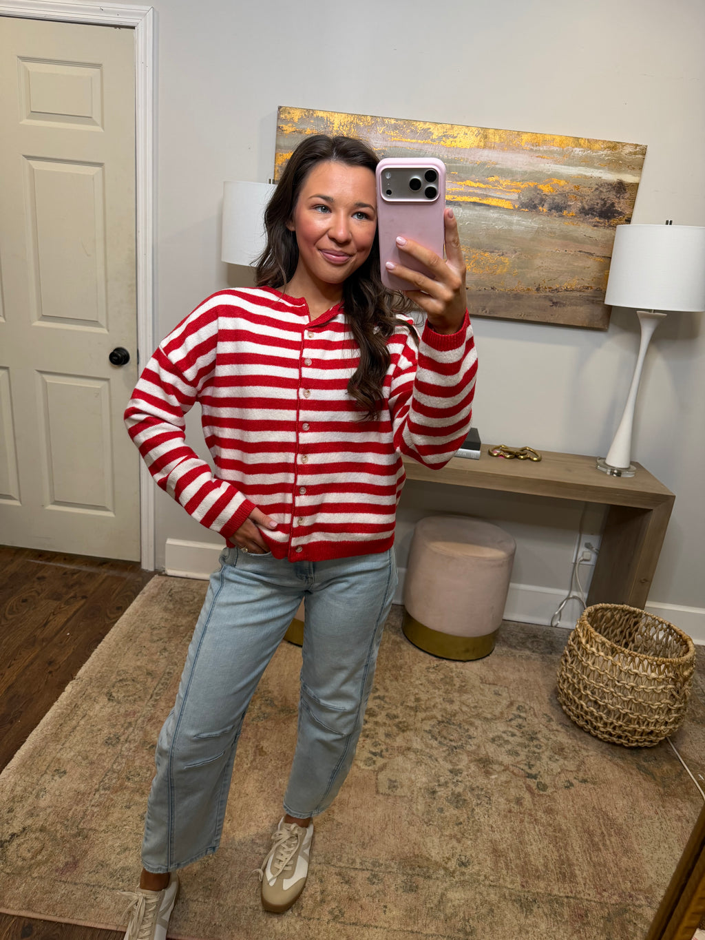 Red Striped Sweater