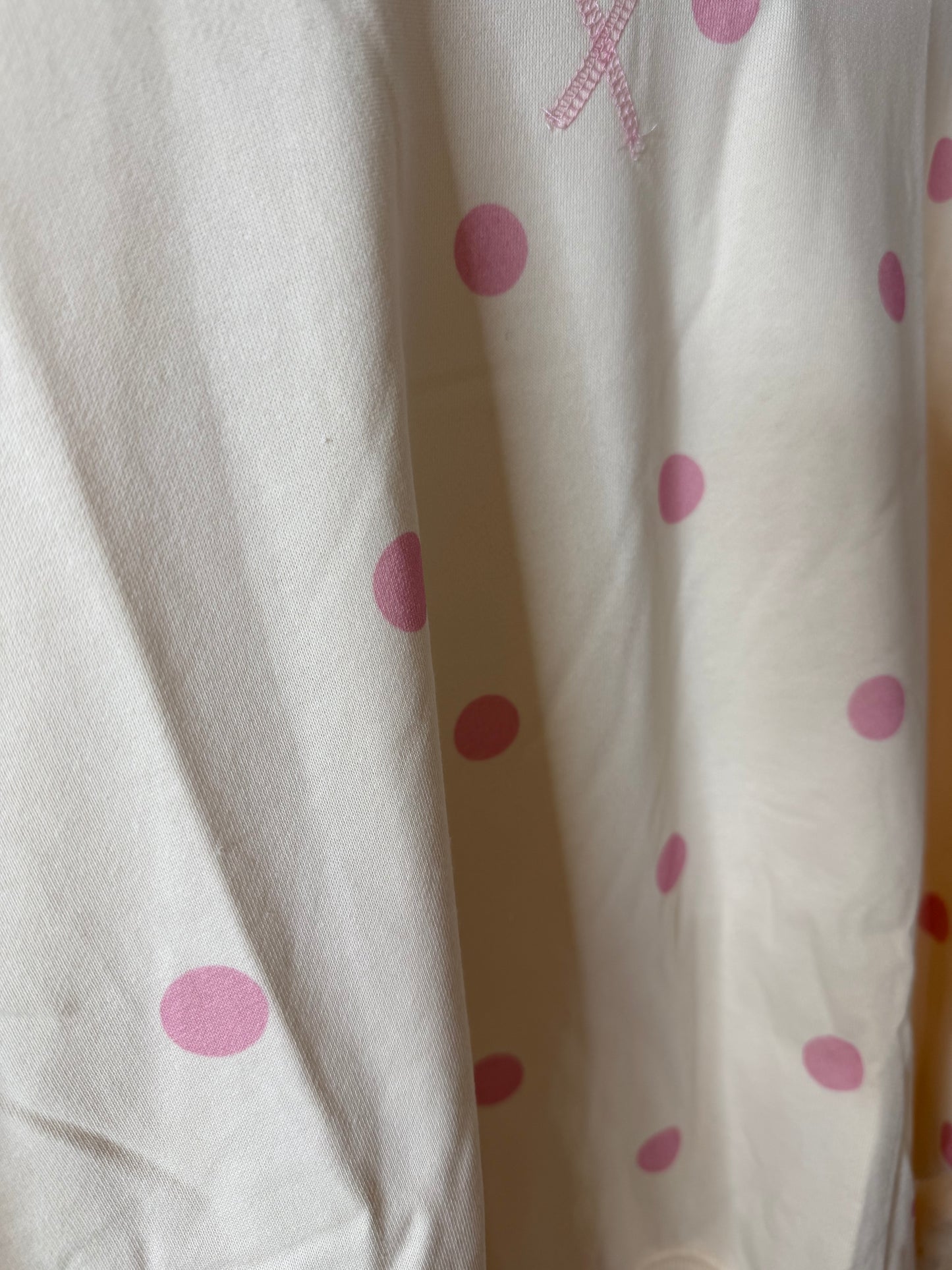 Ivory Pink Polka Dot Sweater