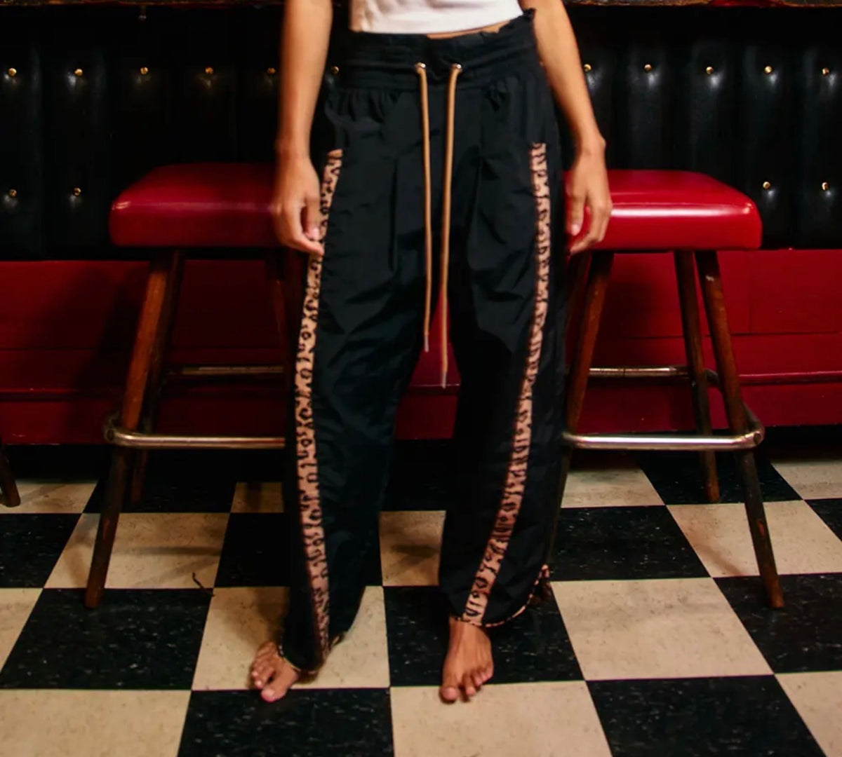 Leopard Barrel Active Joggers