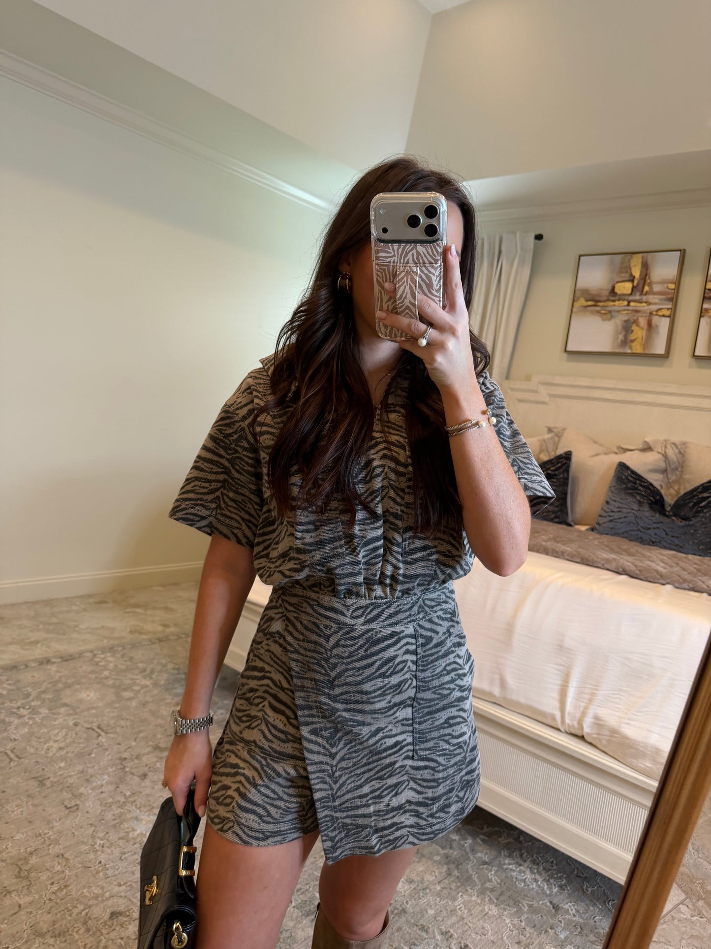 Zebra Romper