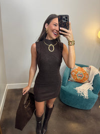 Mocha Brown Sweater Dress