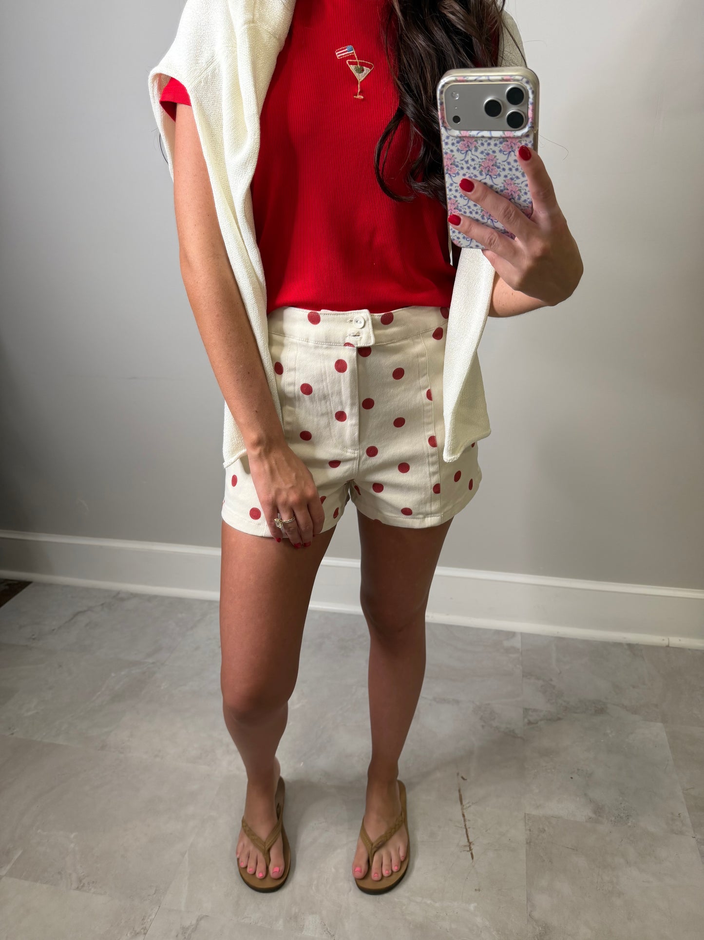 Red Polka Dot Shorts