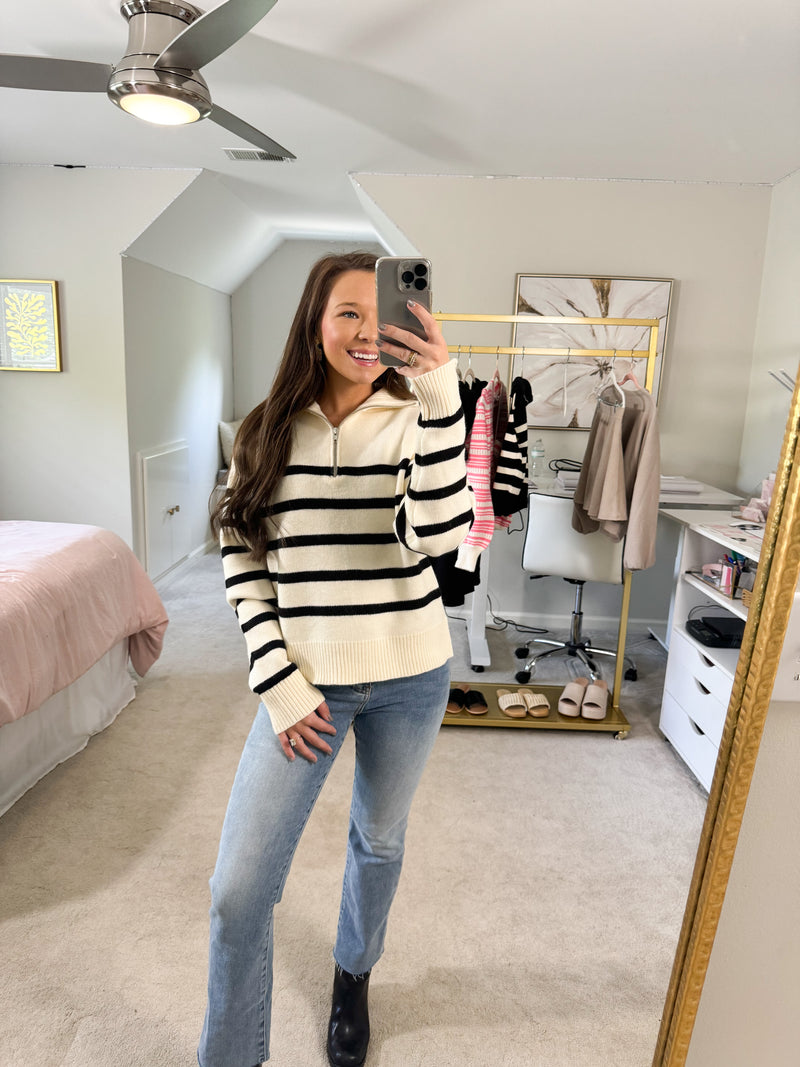 White & Black Sweater