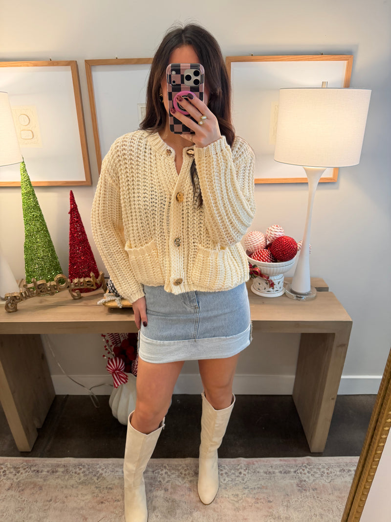 Spencer Button Down Sweater