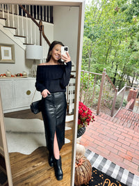 Lauren Leather Skirt