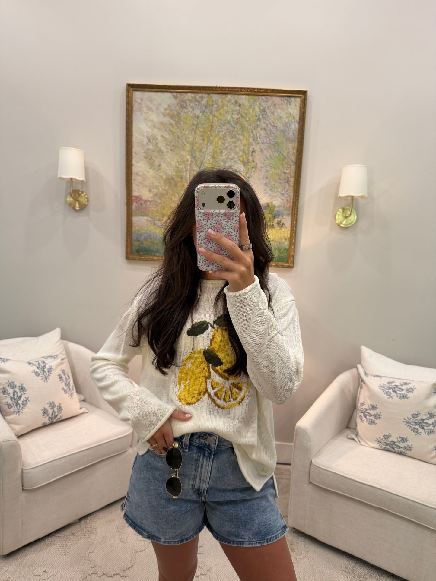 Lemon knit Top