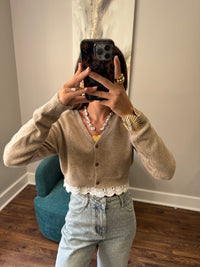 Lace Cardigan Sweater