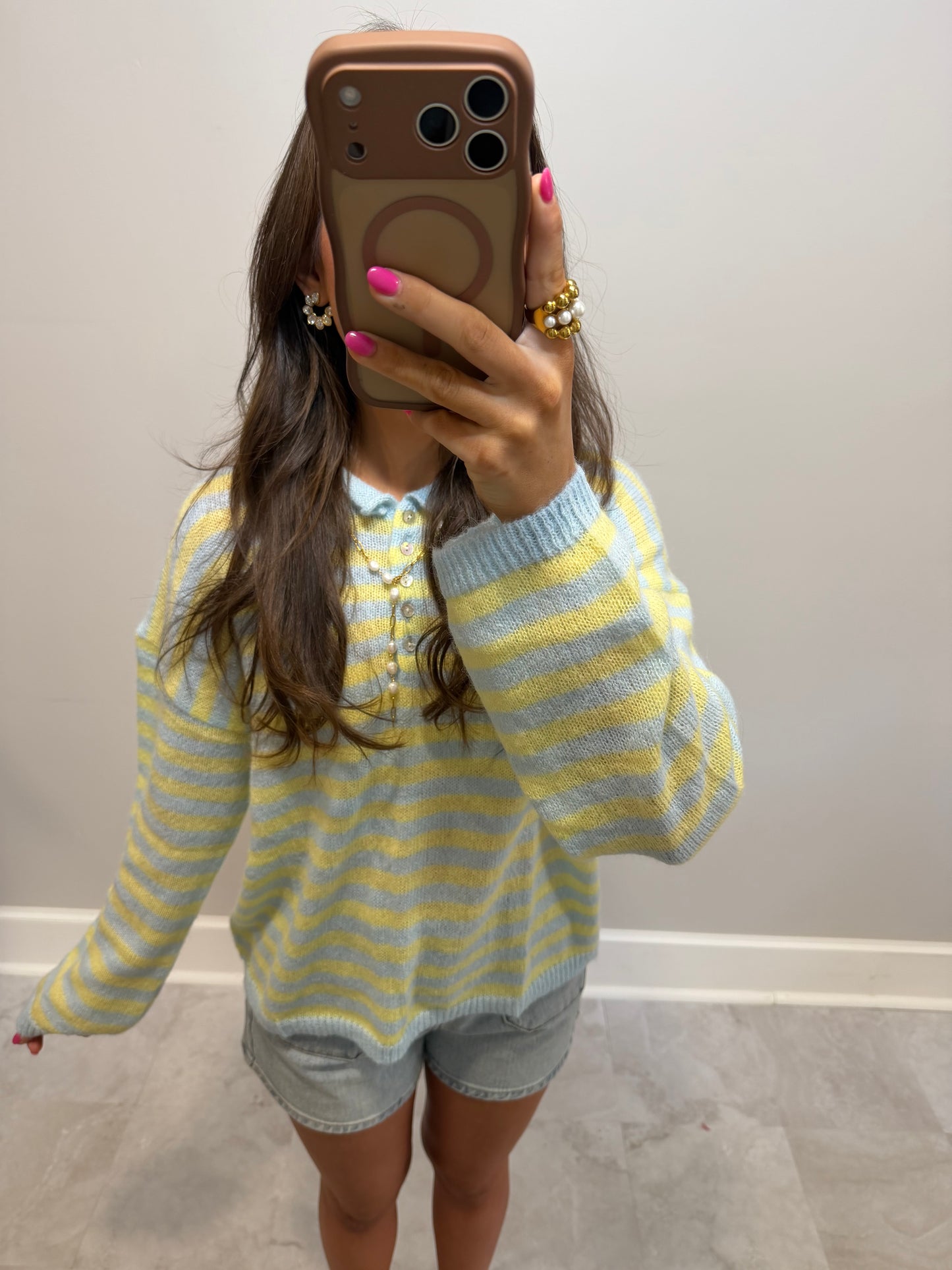 Millie Spring Button Down Sweater