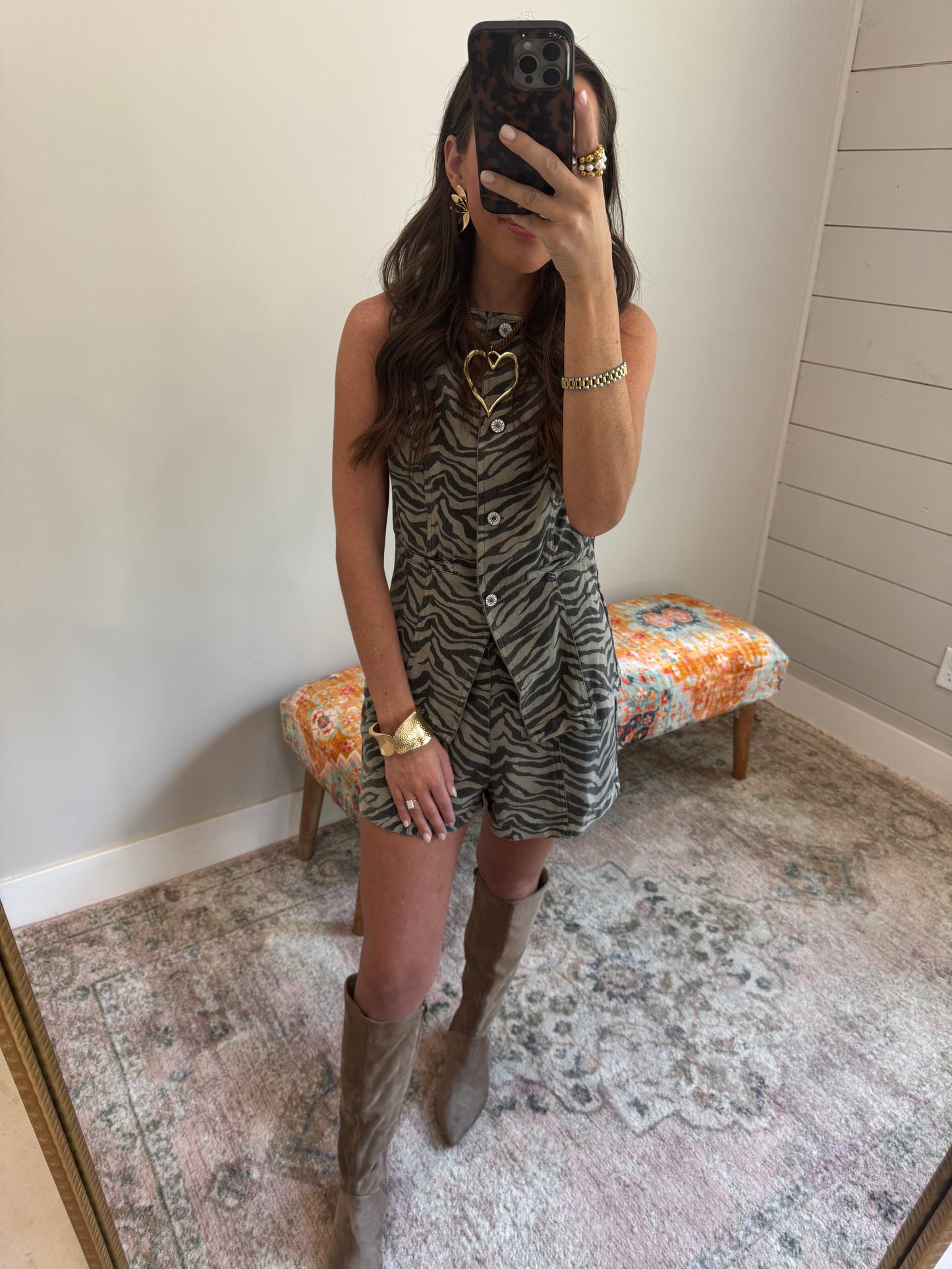 Zebra Short Set