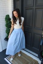 Blue Maxi Skirt