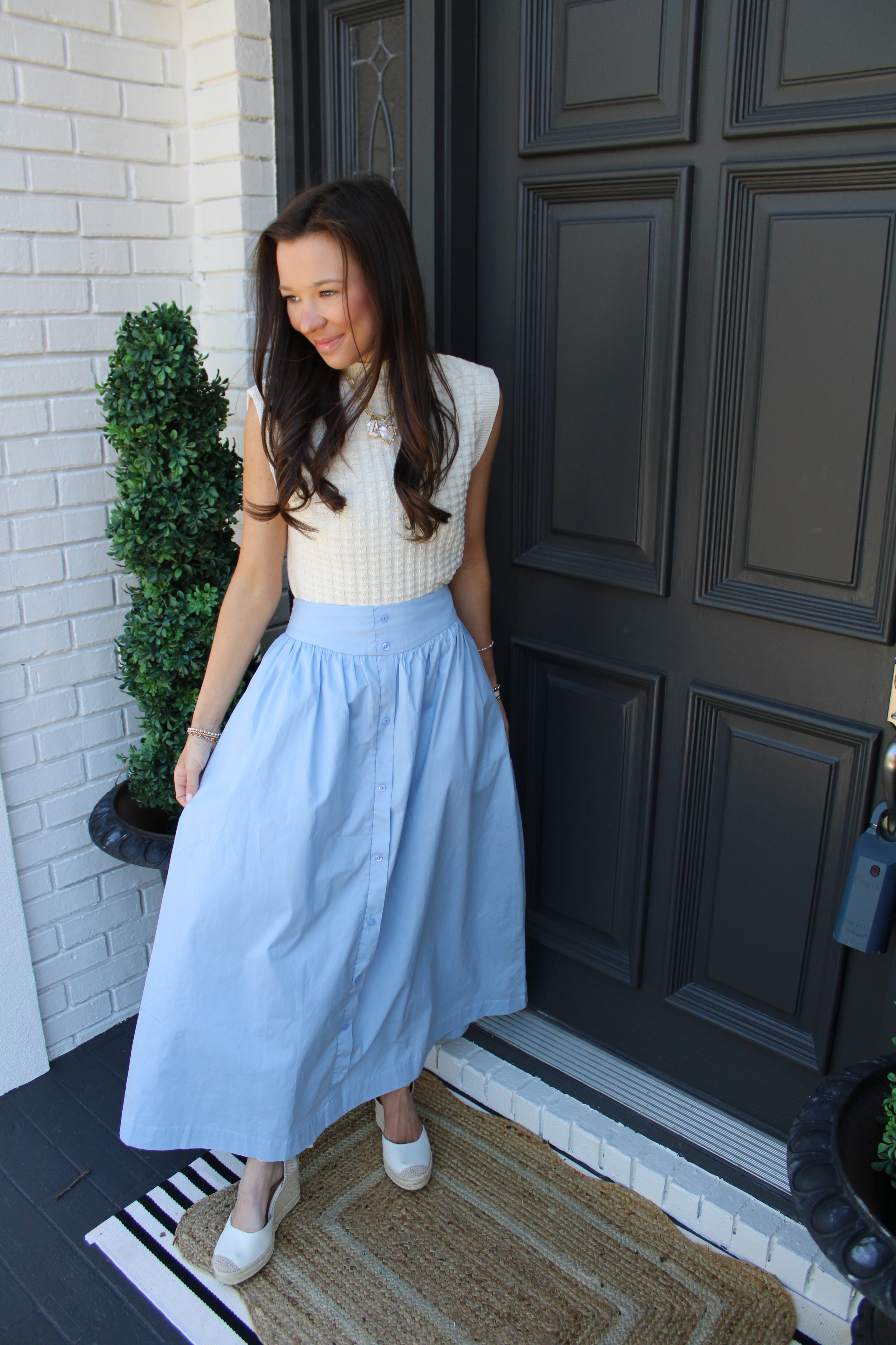 Blue Maxi Skirt