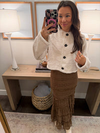 Brown Fall Maxi Skirt