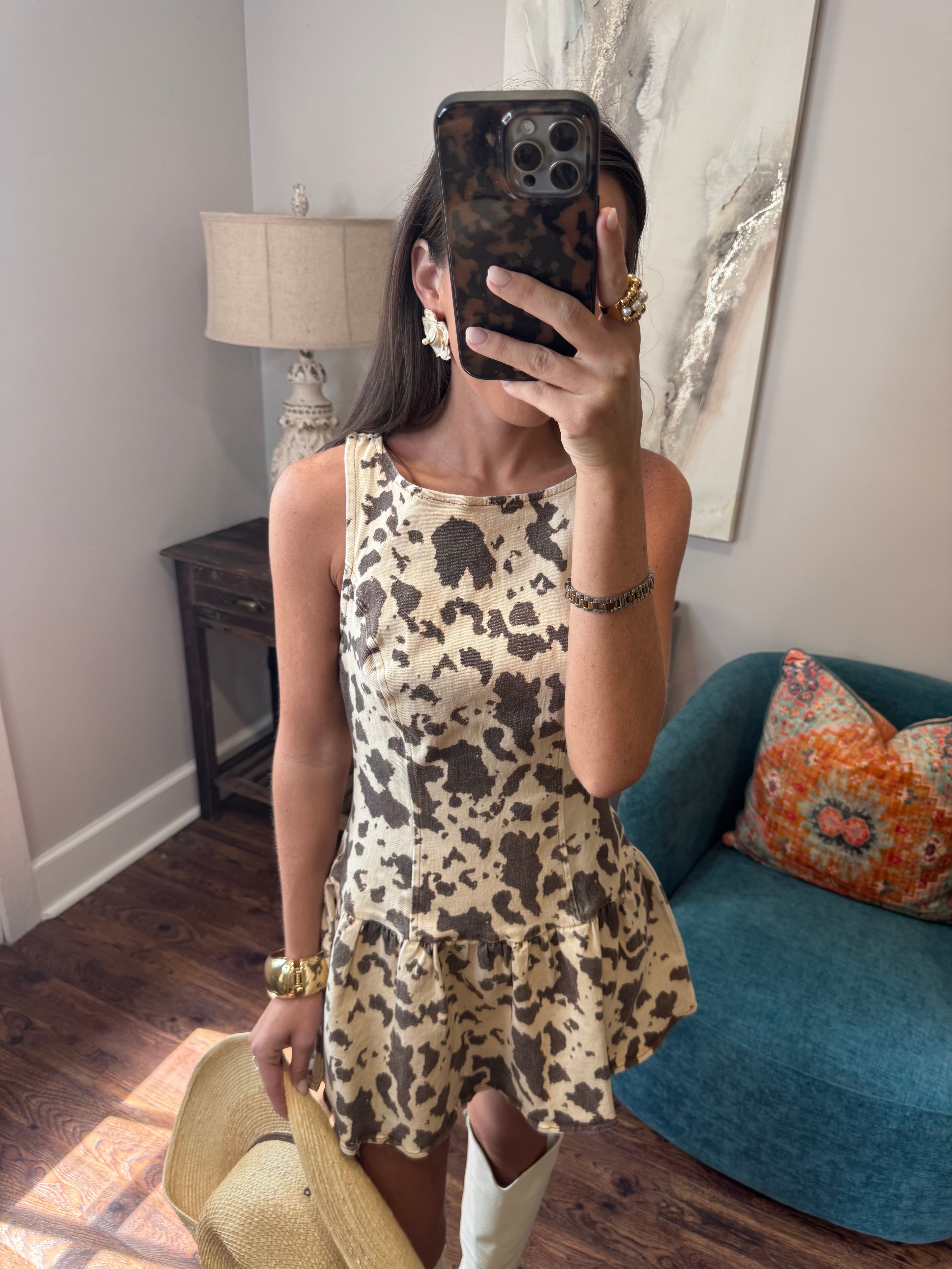 Brown Animal Dress
