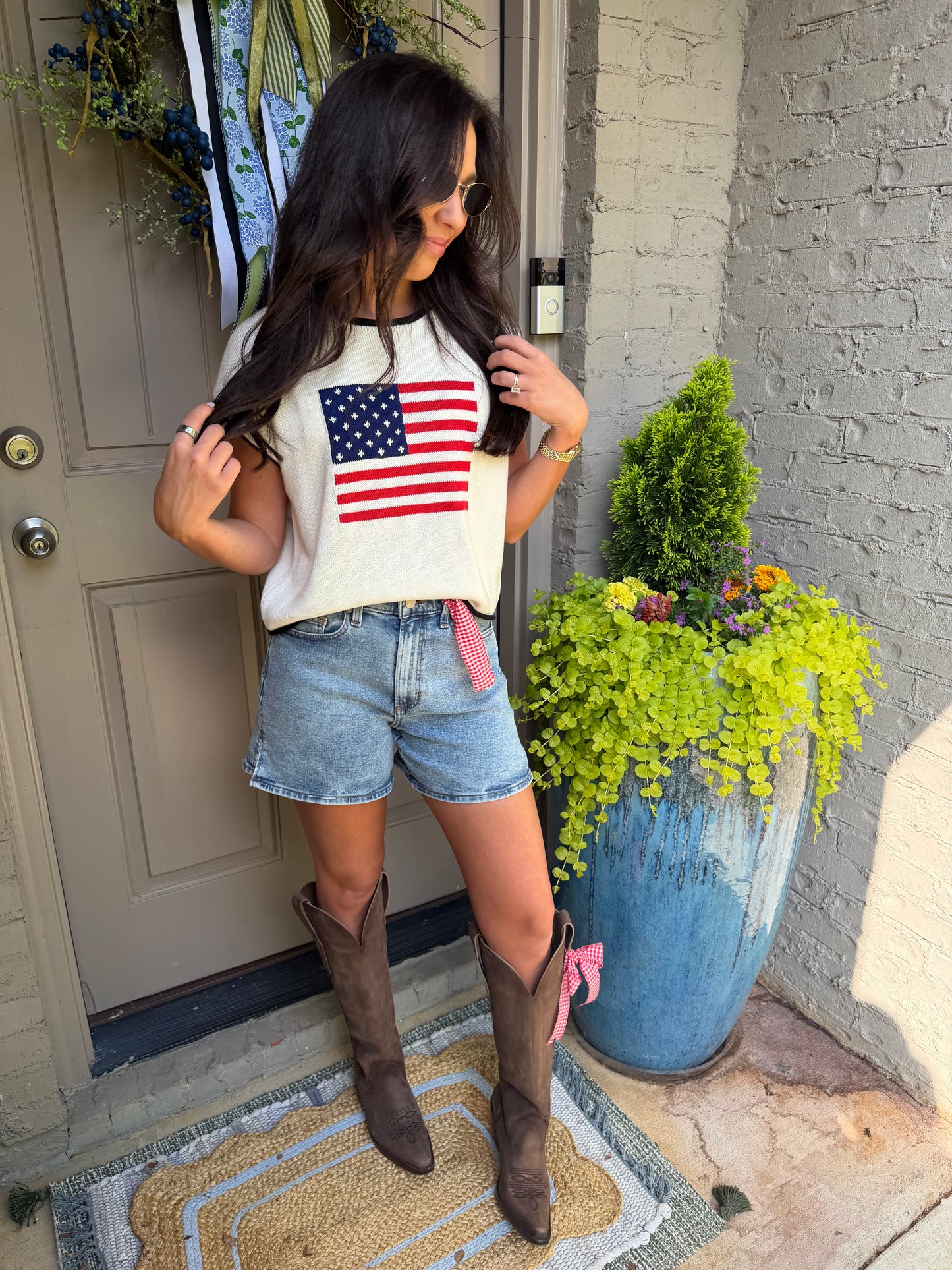 American Flag Sweater