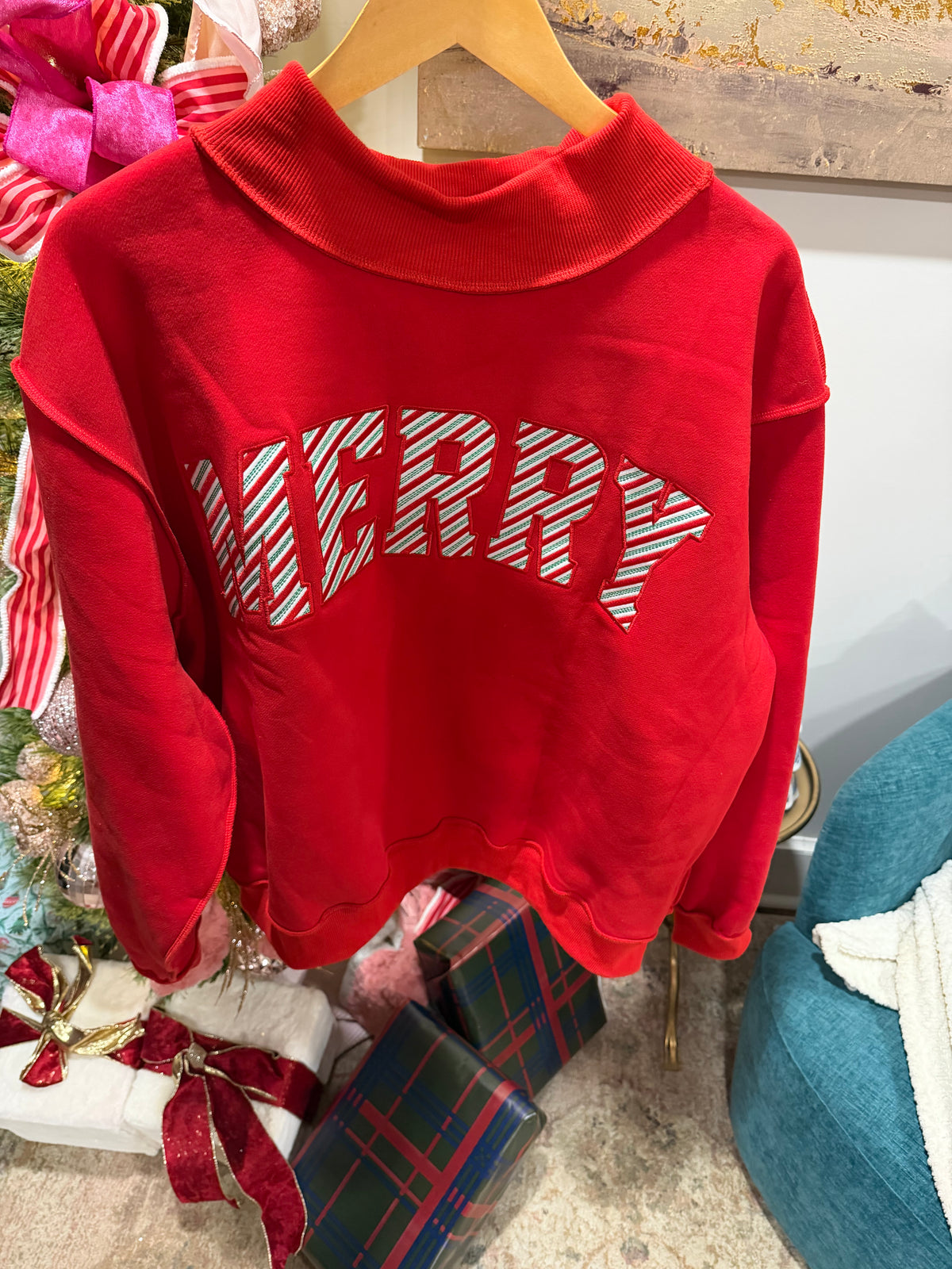 Merry Mocked Sweatshirt