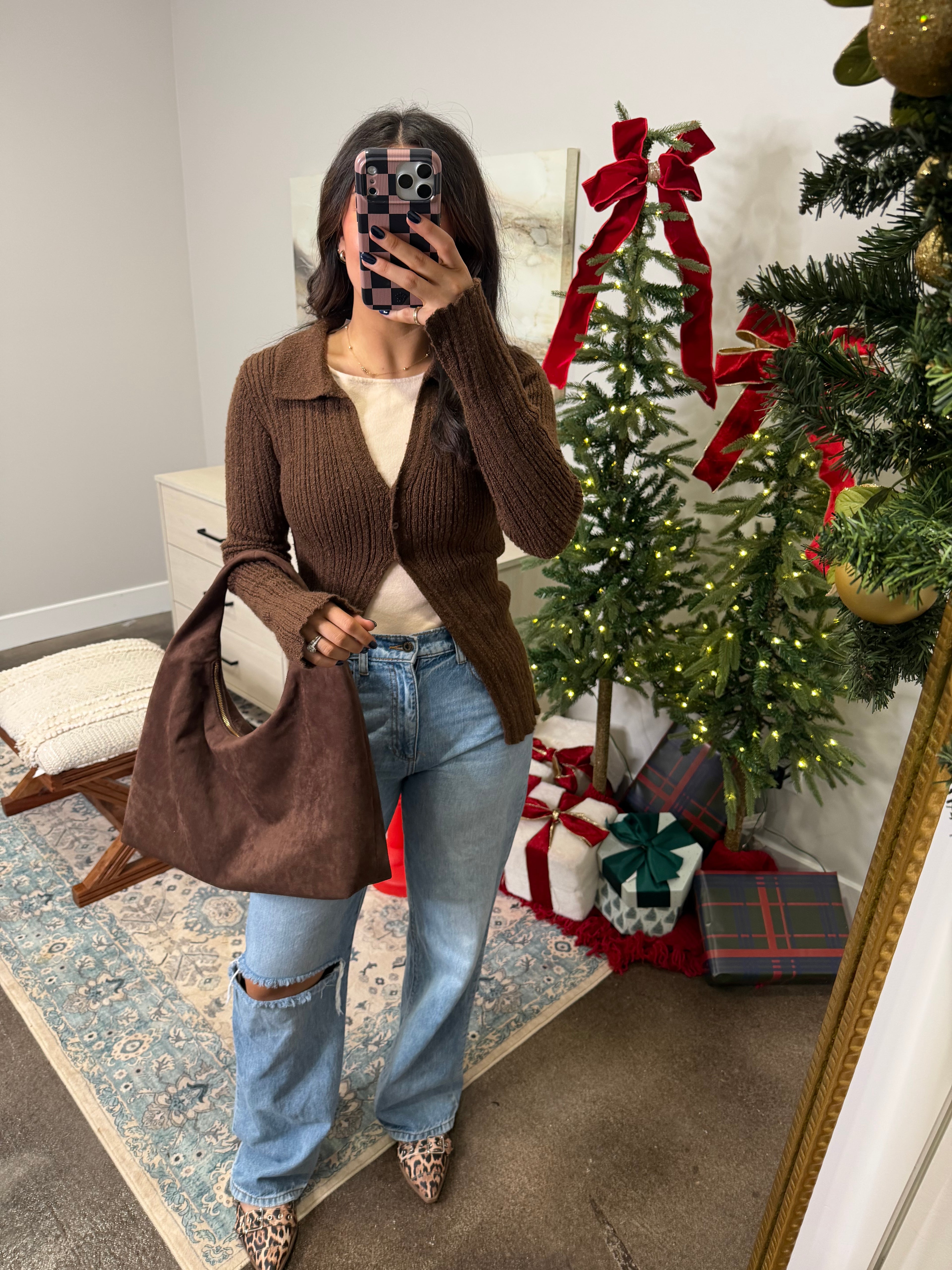 Mocha Millie Button Down Top