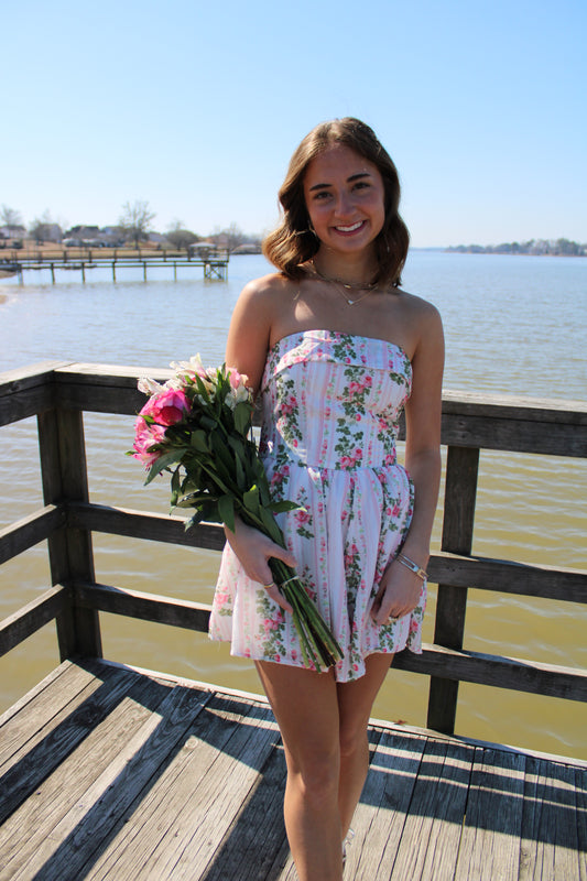 Pink Floral Eg Romper